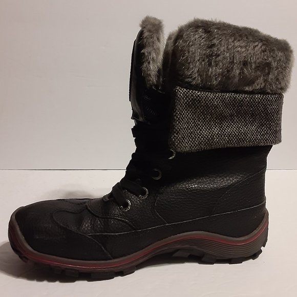 Pajar Canada Women's Black Winter Waterproof Boots Size 8 - Picture 2 of 10